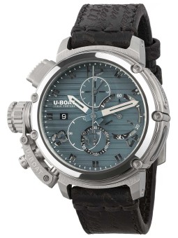 orologio uomo U-Boat 9589 Mens Watch Chimera 46mm Chrono SS Blue Automatic 10ATM