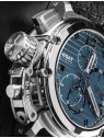 orologio uomo U-Boat 9589 Mens Watch Chimera 46mm Chrono SS Blue Automatic 10ATM