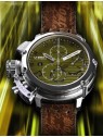 orologio uomo U-Boat 9591 Mens Watch Chimera 46mm Chrono SS Green Automatic 10ATM