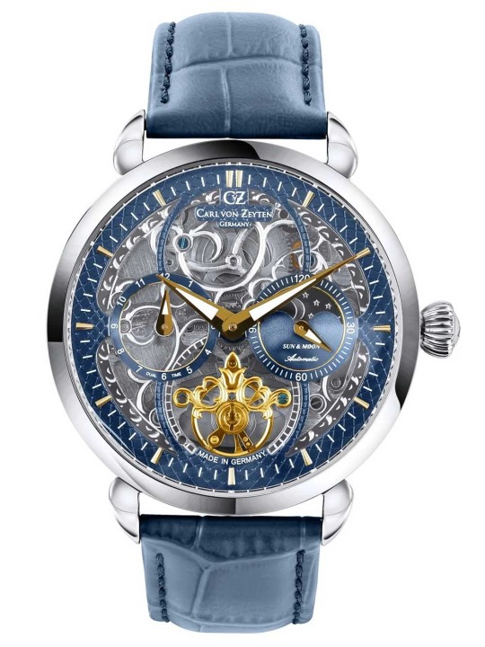 orologio uomo Carl von Zeyten CVZ0005BLGS Mens Watch Neukirch Automatic 45mm 3ATM