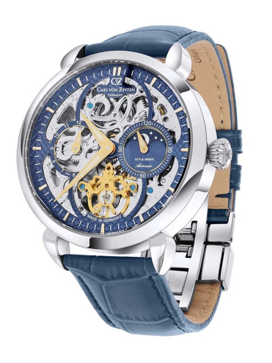 orologio uomo Carl von Zeyten CVZ0005BLGS Mens Watch Neukirch Automatic 45mm 3ATM