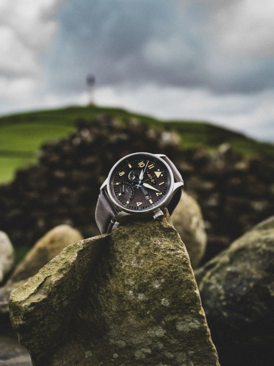 orologio uomo AVI-8 AV-4101-09 Mens Watch Hawker Hurricane McKellar Dual Time 44mm 5ATM