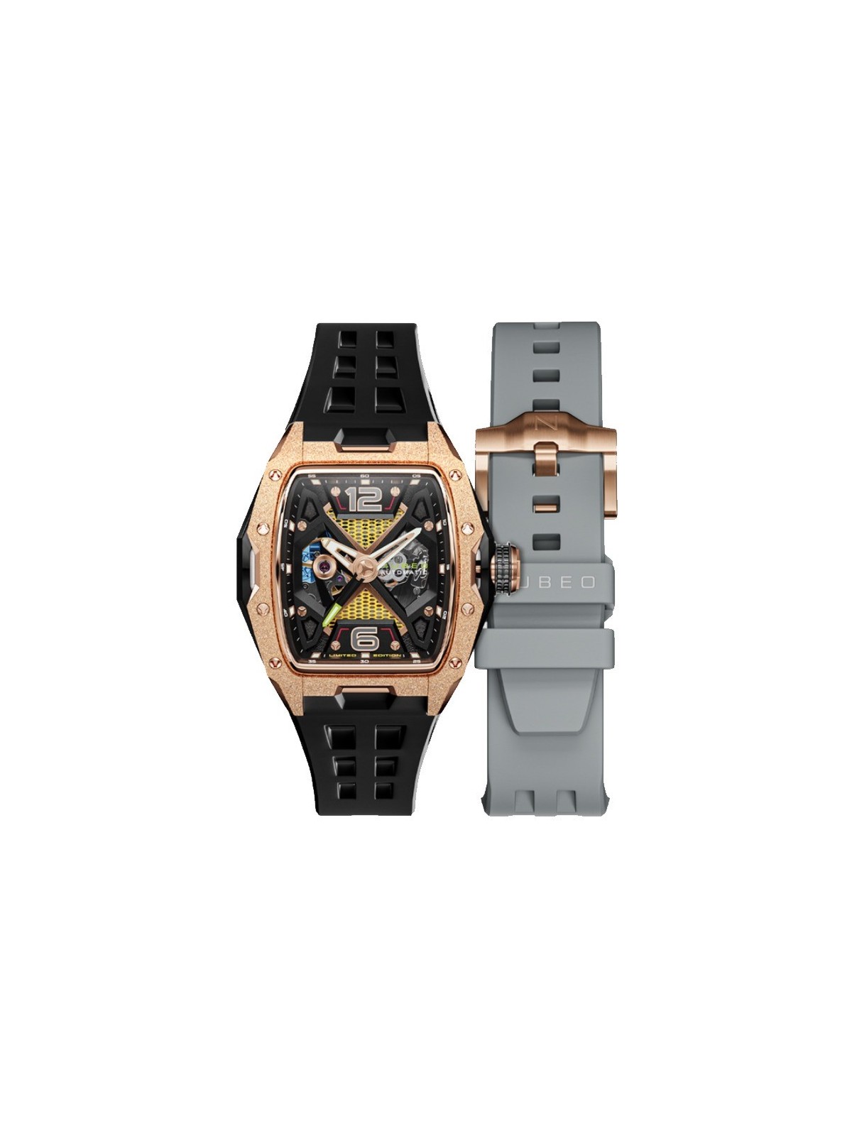 orologio uomo Nubeo NB-6078-07 Mens Watch Davinci Automatic Limited 46mm 5ATM