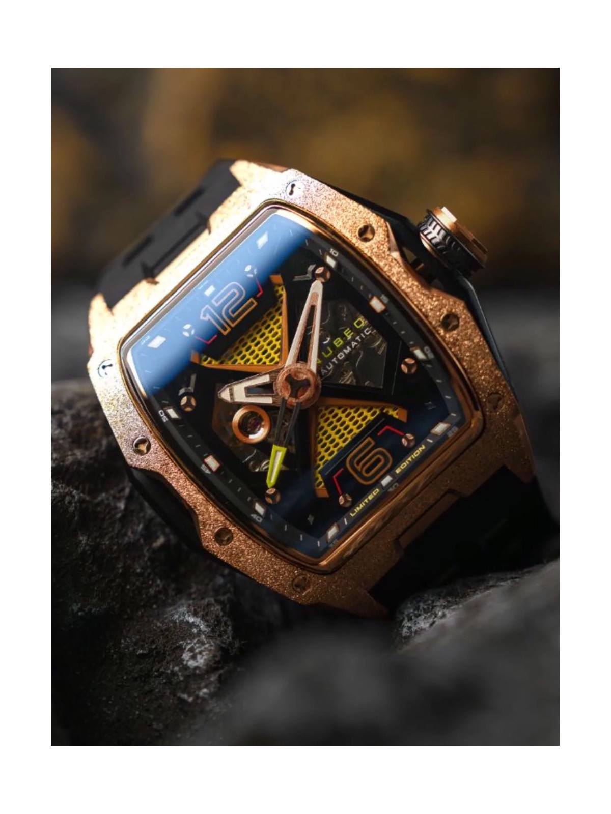 orologio uomo Nubeo NB-6078-07 Mens Watch Davinci Automatic Limited 46mm 5ATM