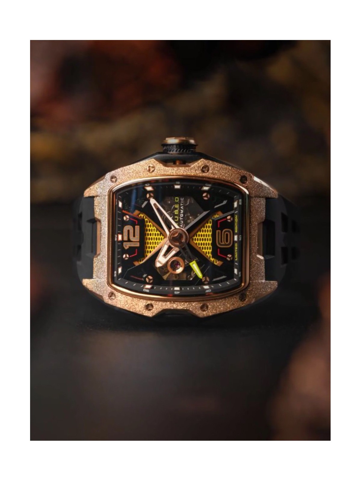 orologio uomo Nubeo NB-6078-07 Mens Watch Davinci Automatic Limited 46mm 5ATM