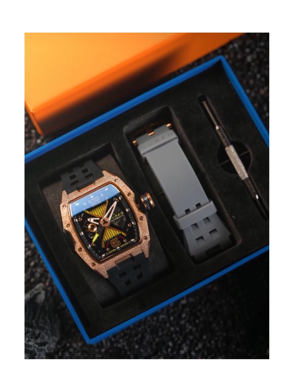 orologio uomo Nubeo NB-6078-07 Mens Watch Davinci Automatic Limited 46mm 5ATM