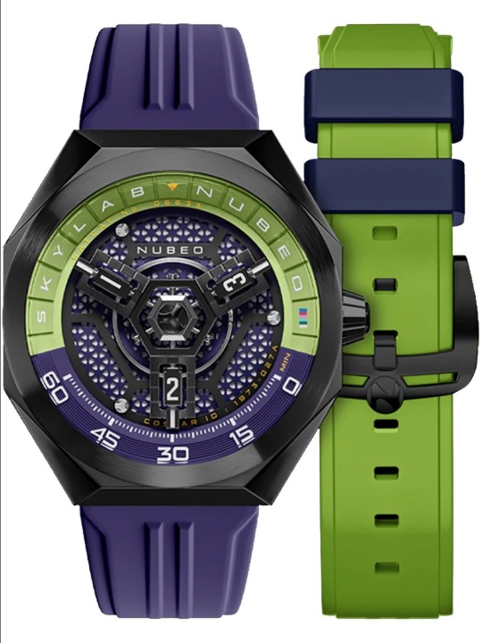 orologio uomo Nubeo NB-6083-0B Mens Watch Skylab Automatic Limited 48mm 10ATM