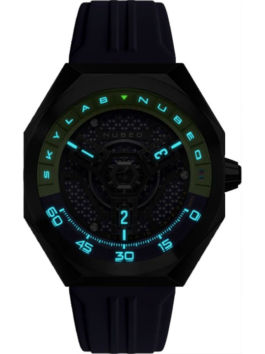 orologio uomo Nubeo NB-6083-0B Mens Watch Skylab Automatic Limited 48mm 10ATM