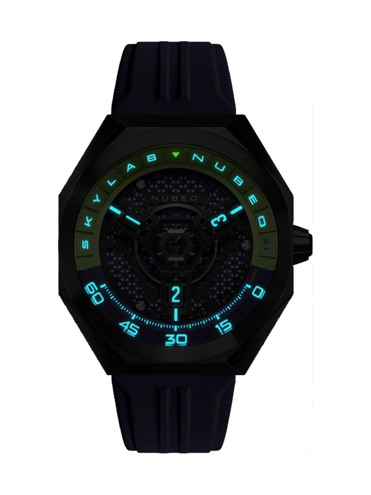orologio uomo Nubeo NB-6083-0B Mens Watch Skylab Automatic Limited 48mm 10ATM