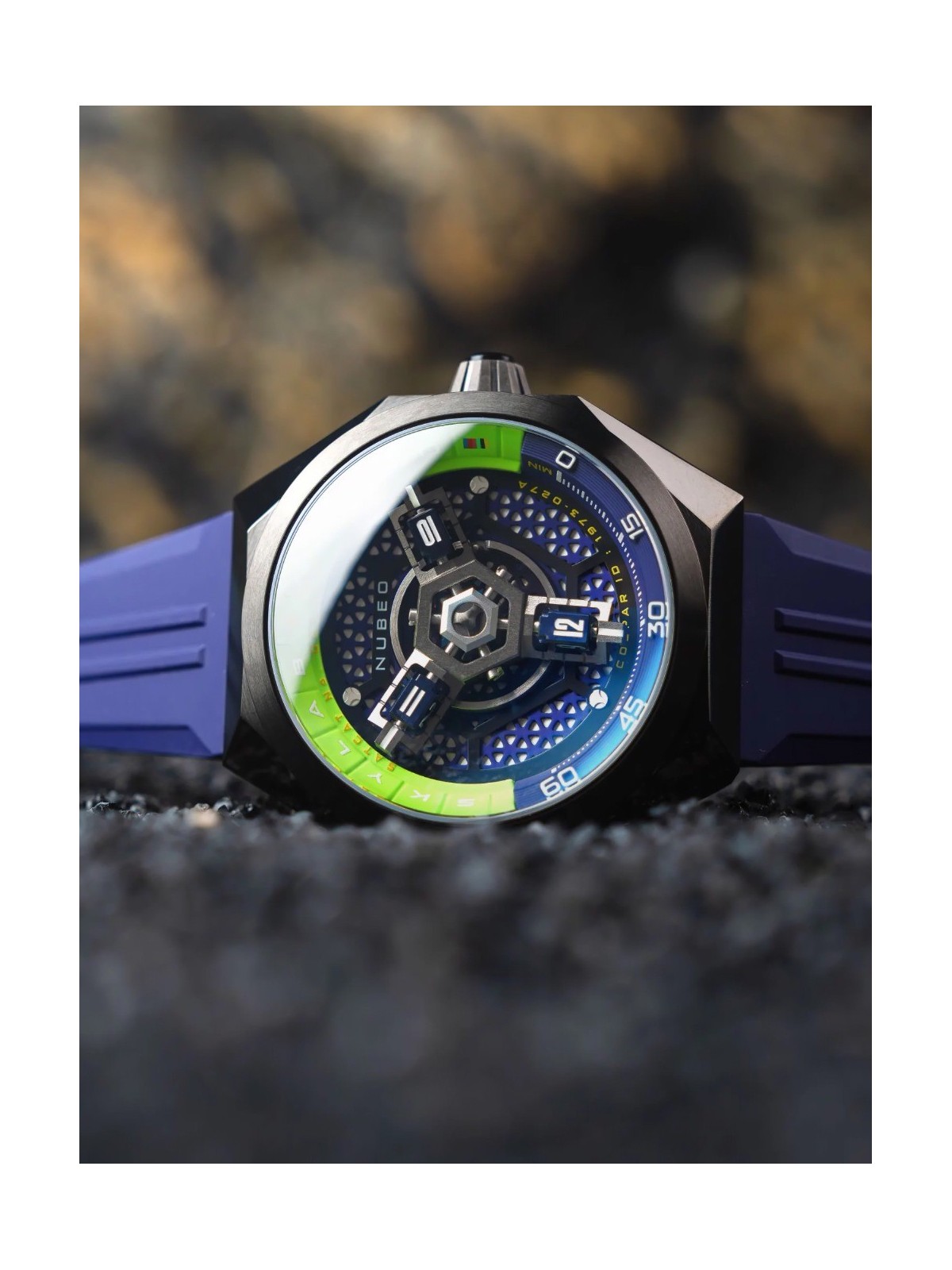 orologio uomo Nubeo NB-6083-0B Mens Watch Skylab Automatic Limited 48mm 10ATM