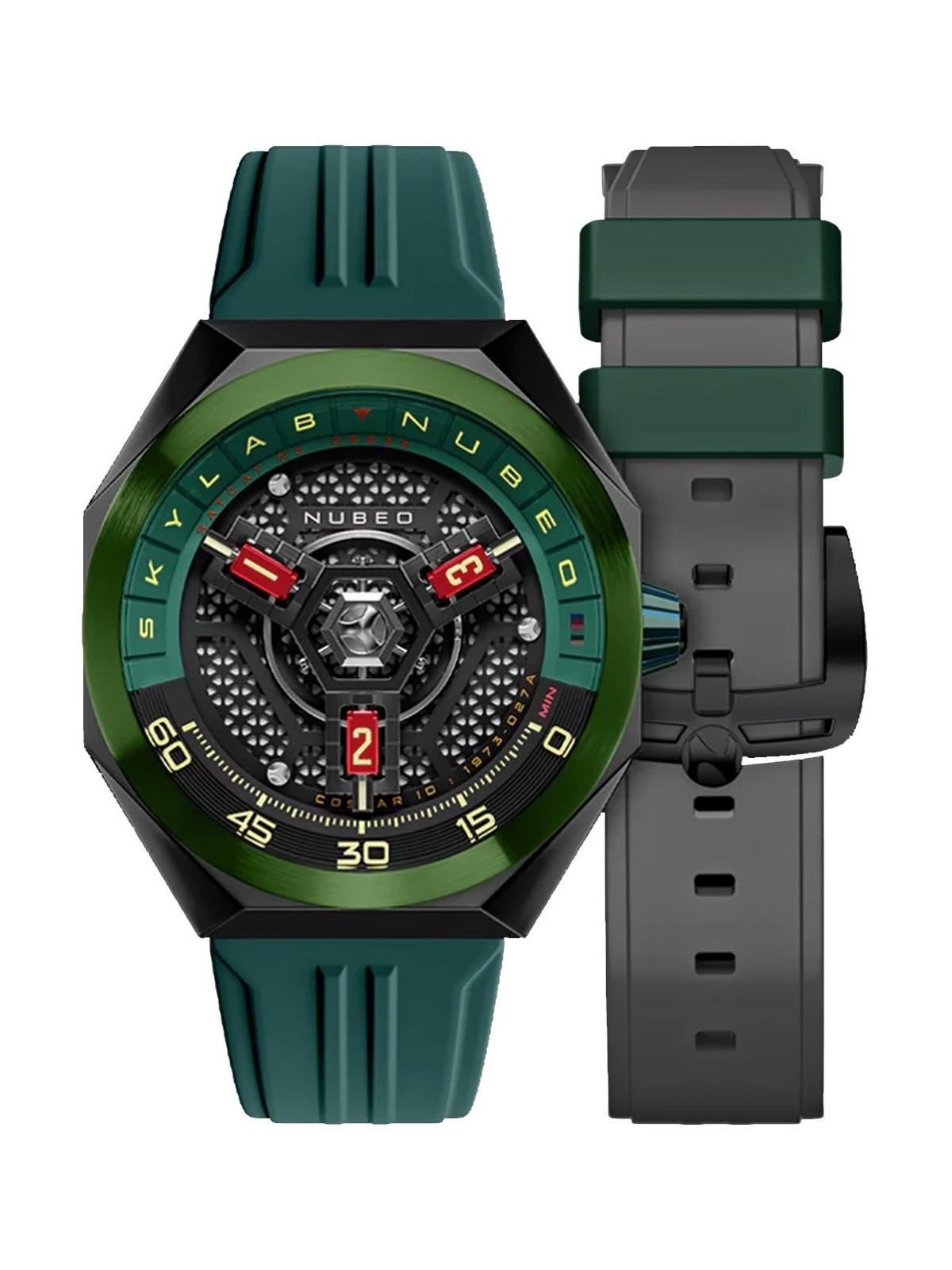 orologio uomo Nubeo NB-6083-09 Mens Watch Skylab Automatic Limited 48mm 10ATM