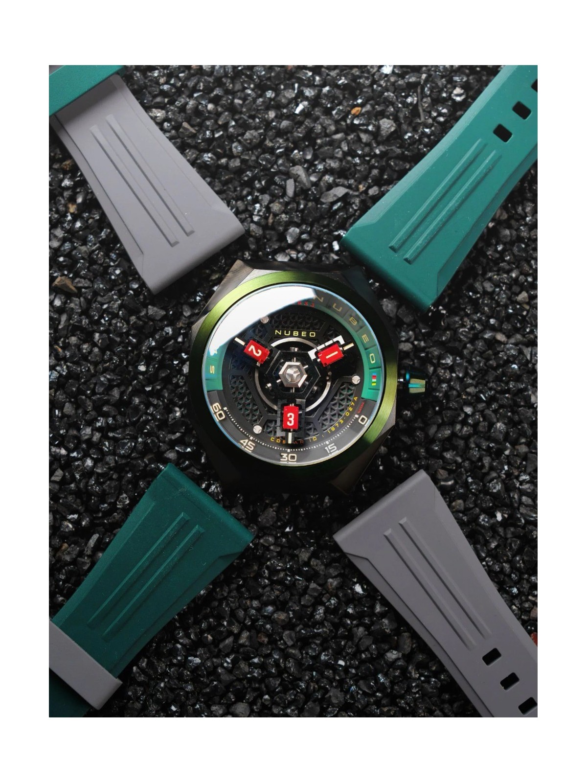 orologio uomo Nubeo NB-6083-09 Mens Watch Skylab Automatic Limited 48mm 10ATM
