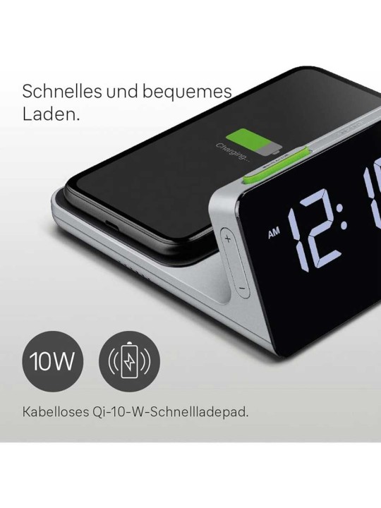sveglia Braun BC21GEU Digital Alarm Clock With Wireless Charging