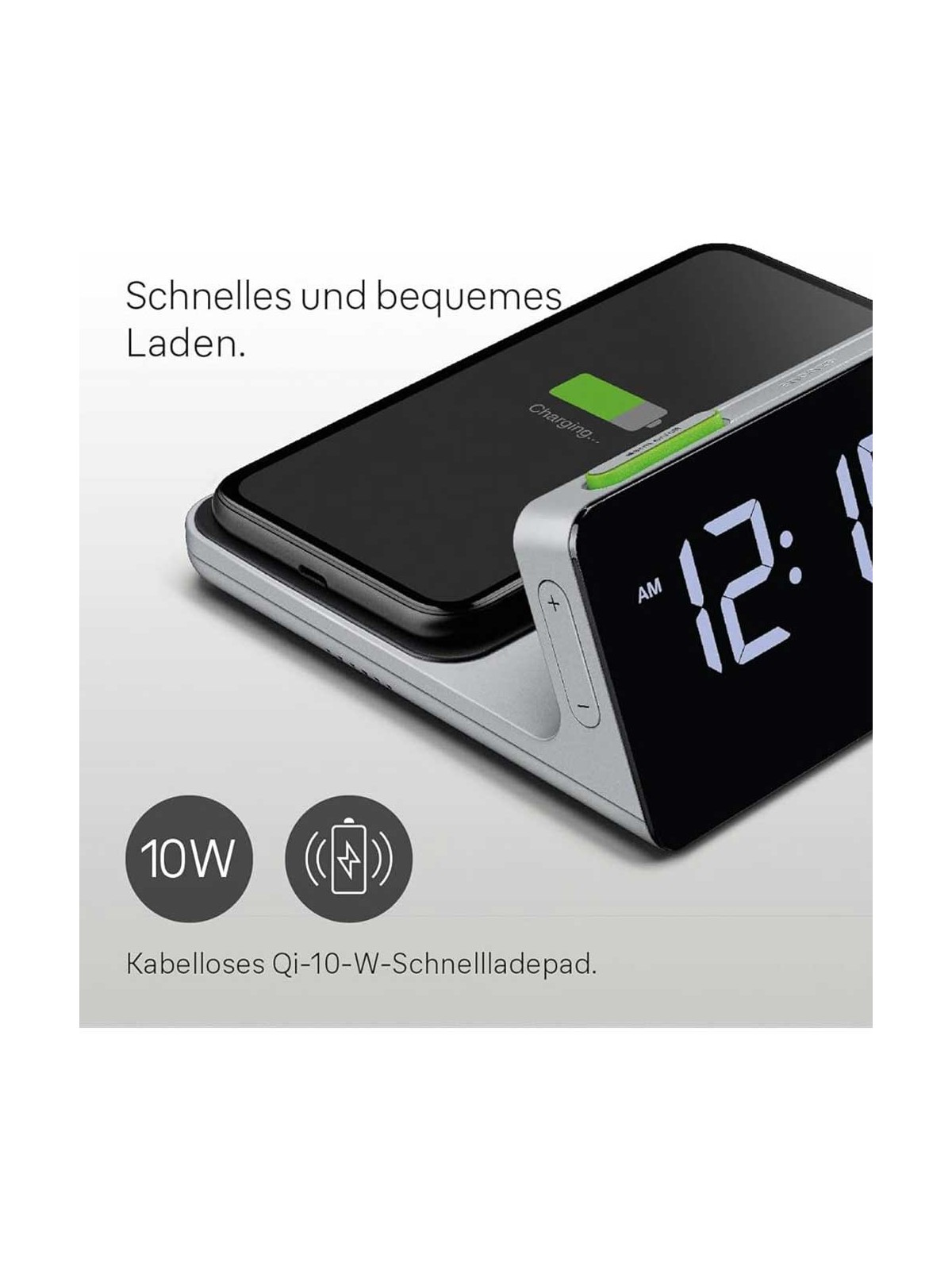 sveglia Braun BC21GEU Digital Alarm Clock With Wireless Charging