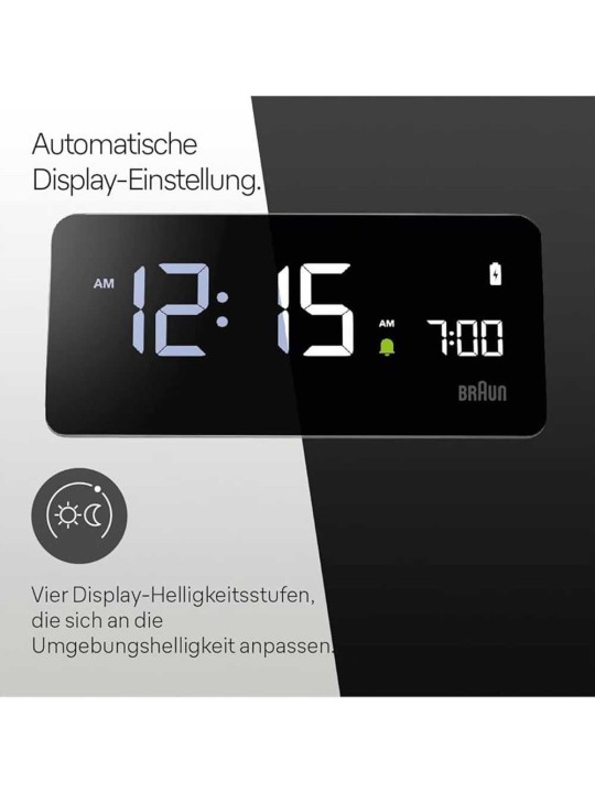 sveglia Braun BC21GEU Digital Alarm Clock With Wireless Charging