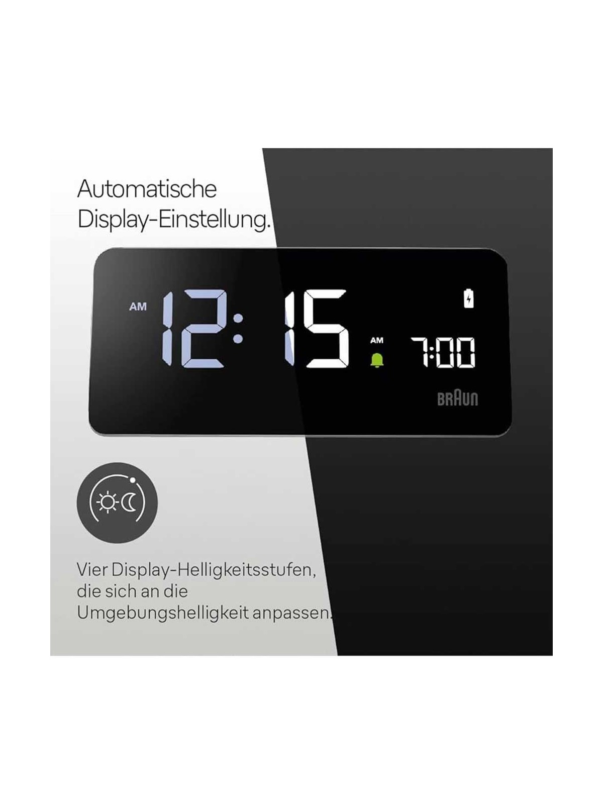 sveglia Braun BC21GEU Digital Alarm Clock With Wireless Charging