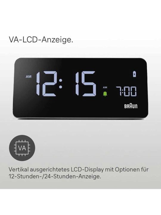 sveglia Braun BC21GEU Digital Alarm Clock With Wireless Charging
