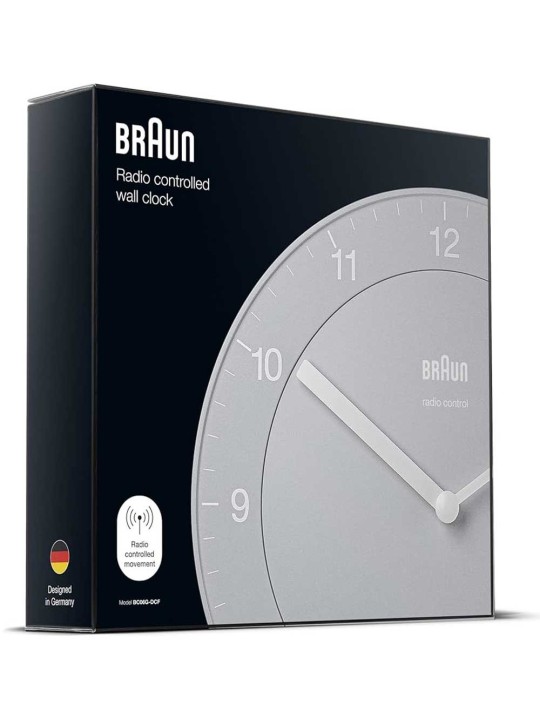orologio da muro Braun BC06G-DCF Classic Radio Controlled Wall Clock 20 cm Gray