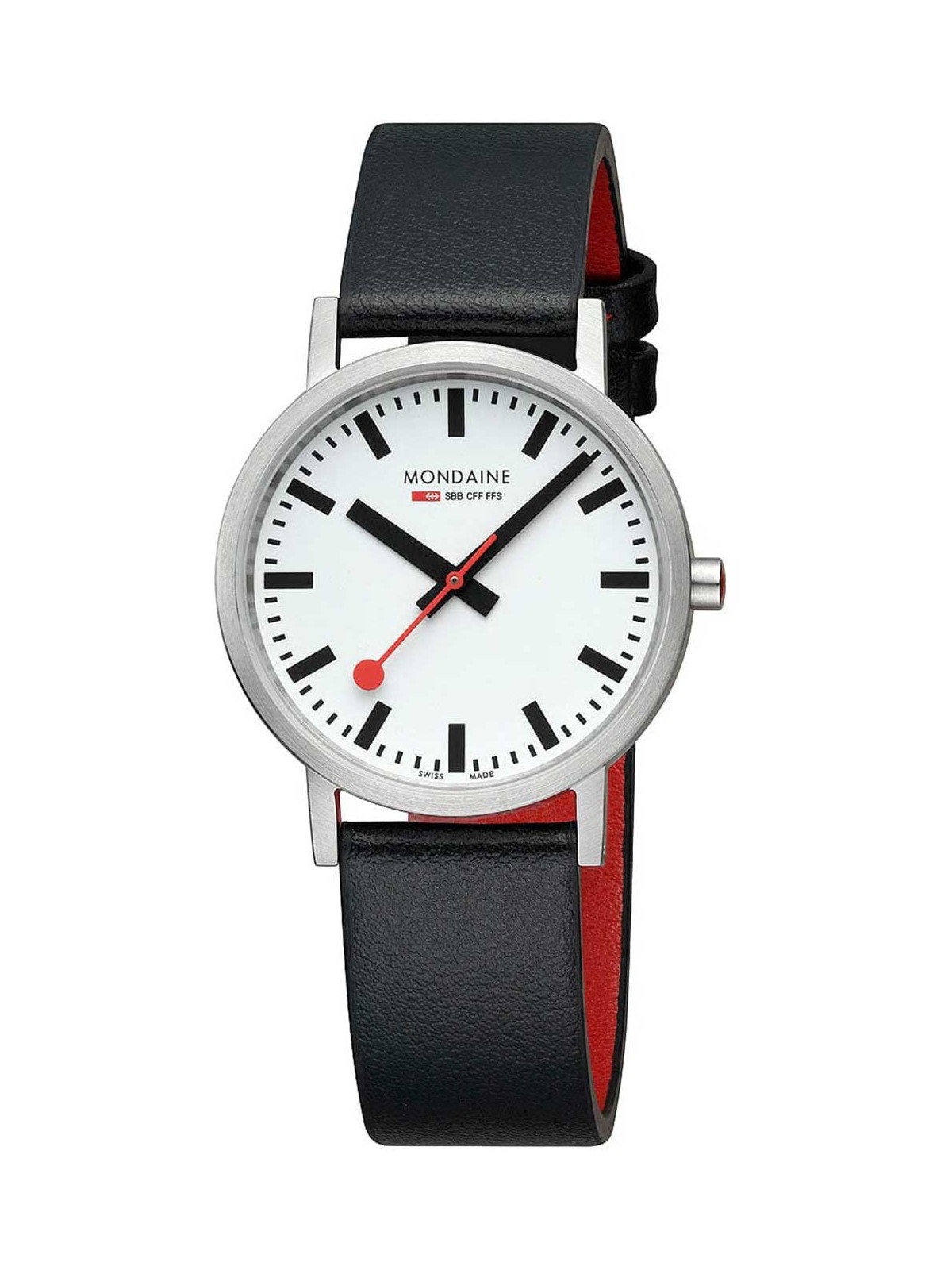 orologio unisex Mondaine A660.30314.16SBBV Classic SBB vegan 36mm 3ATM