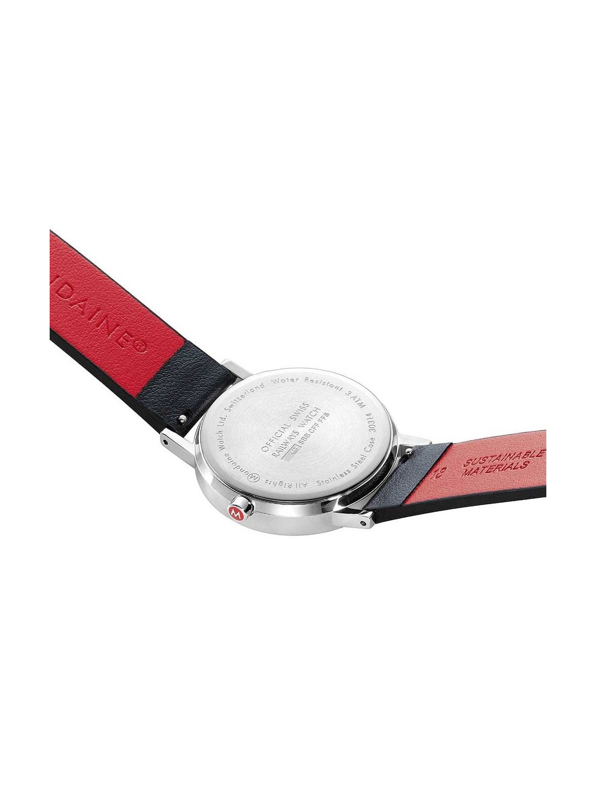 orologio unisex Mondaine A660.30314.16SBBV Classic SBB vegan 36mm 3ATM