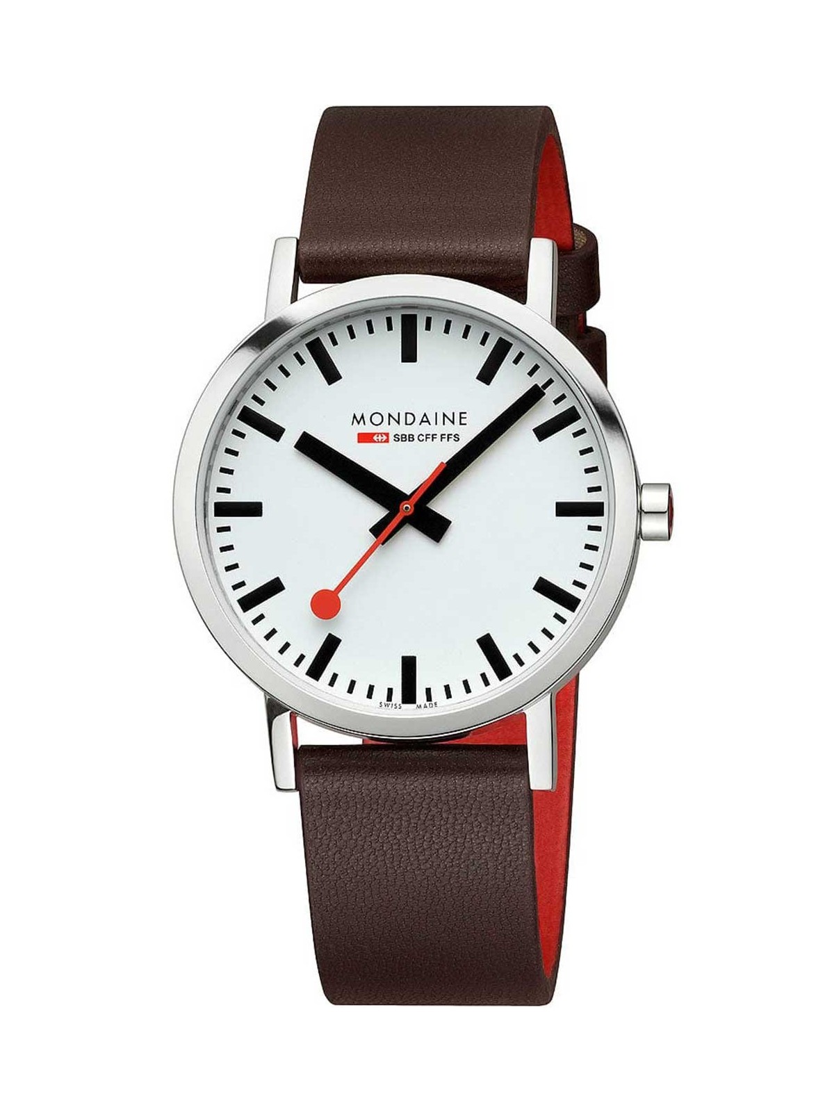 orologio uomo Mondaine A660.30360.11SBGV Mens Watch Classic SBB vegan 40mm 3ATM