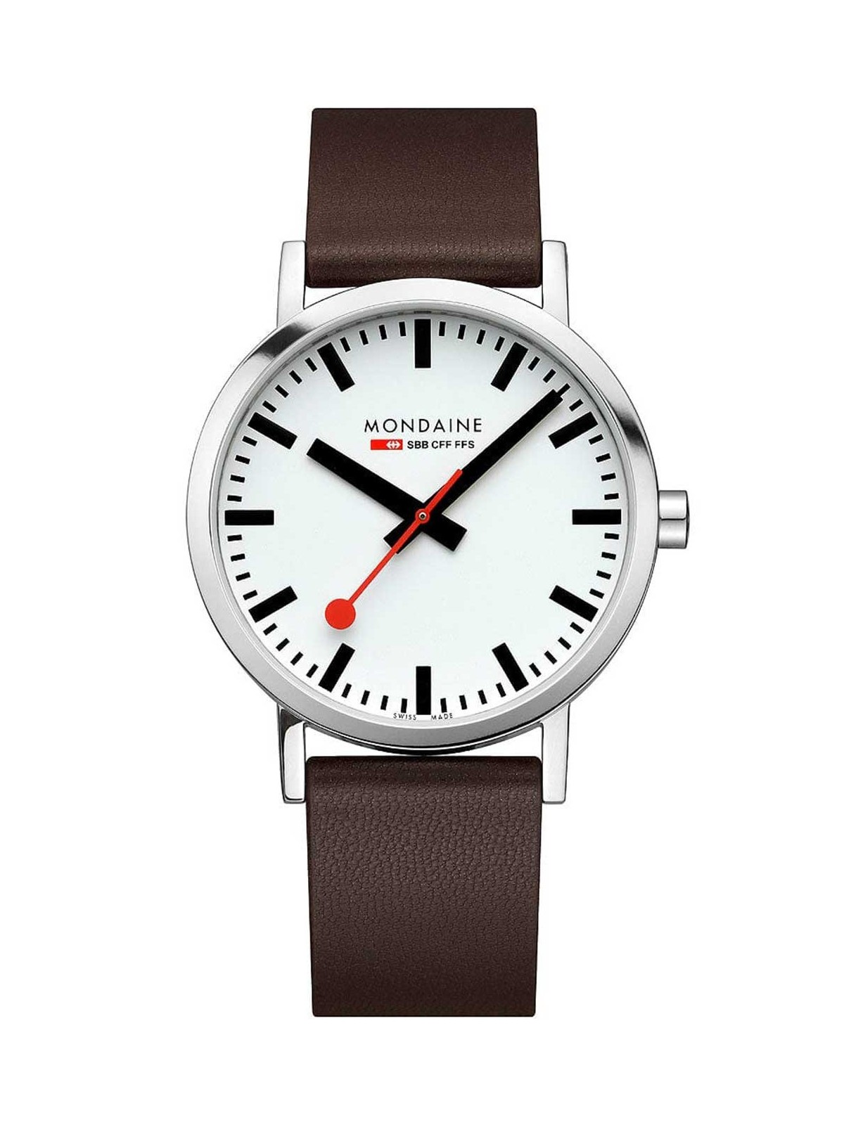 orologio uomo Mondaine A660.30360.11SBGV Mens Watch Classic SBB vegan 40mm 3ATM