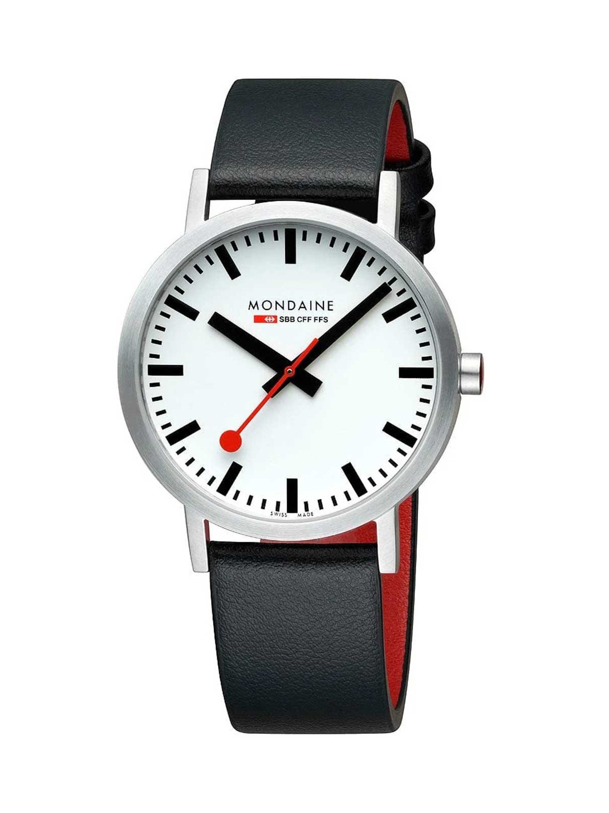 orologio uomo Mondaine A660.30360.16SBBV Mens Watch Classic SBB vegan 40mm 3ATM