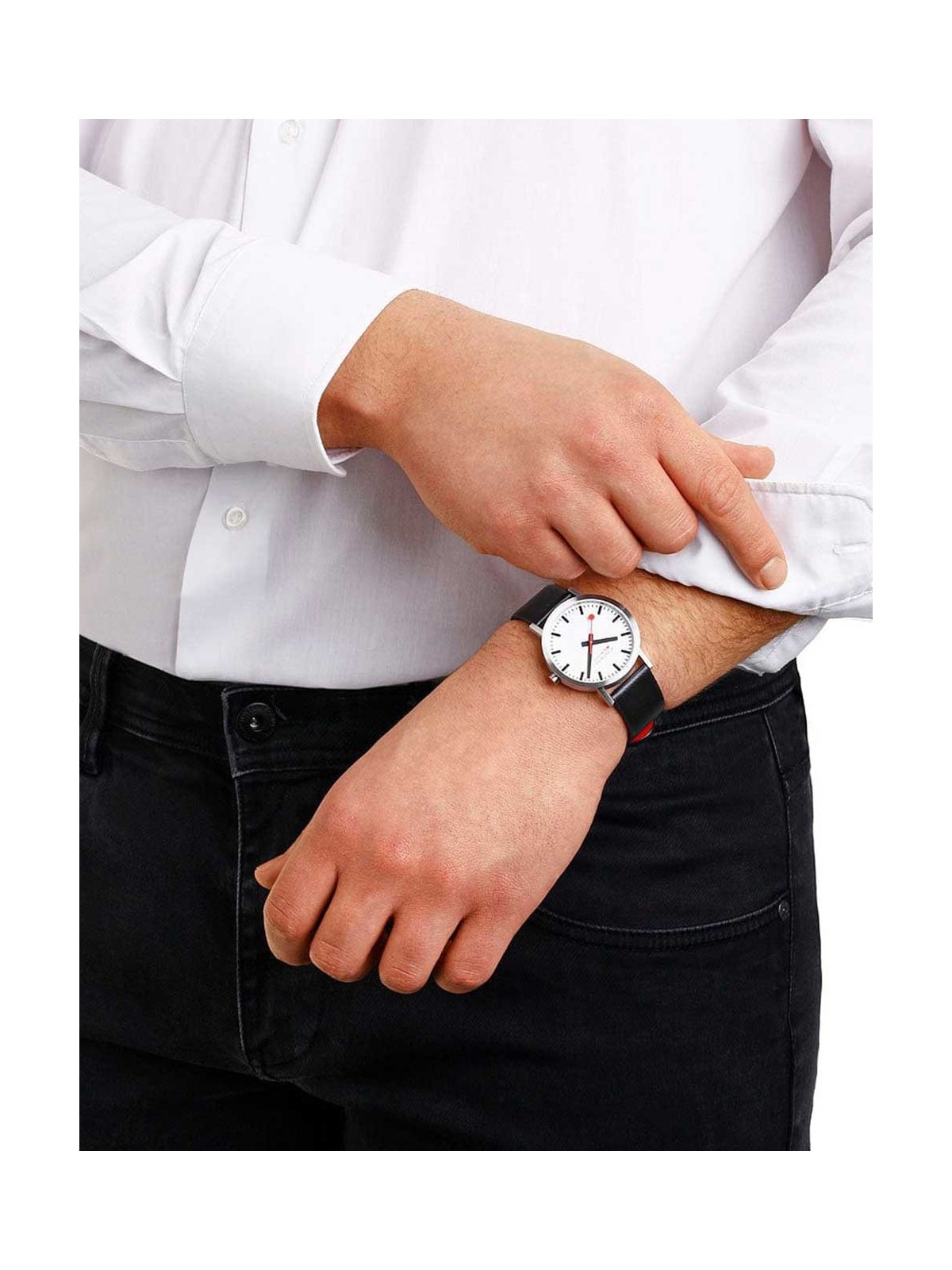 orologio uomo Mondaine A660.30360.16SBBV Mens Watch Classic SBB vegan 40mm 3ATM