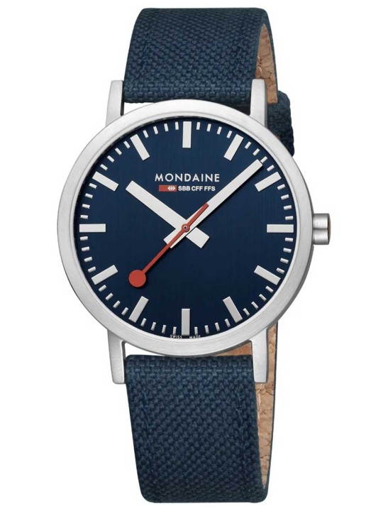 orologio uomo Mondaine A660.30360.40SBD Mens Watch Classic SBB recyc. Textile 40mm 3ATM