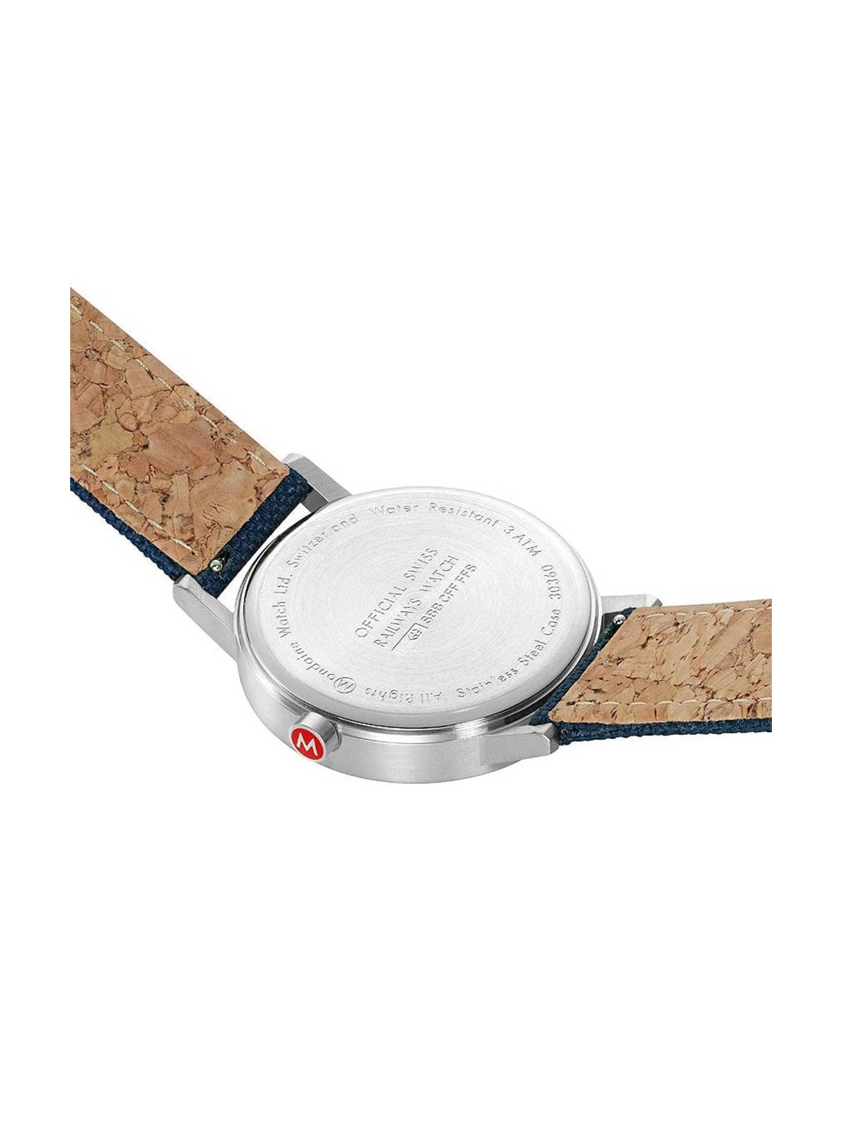 orologio uomo Mondaine A660.30360.40SBD Mens Watch Classic SBB recyc. Textile 40mm 3ATM