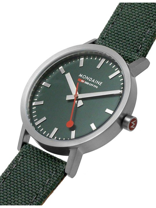 orologio uomo Mondaine A660.30360.60SBF Mens Watch Classic SBB recyc. Textile 40mm 3ATM