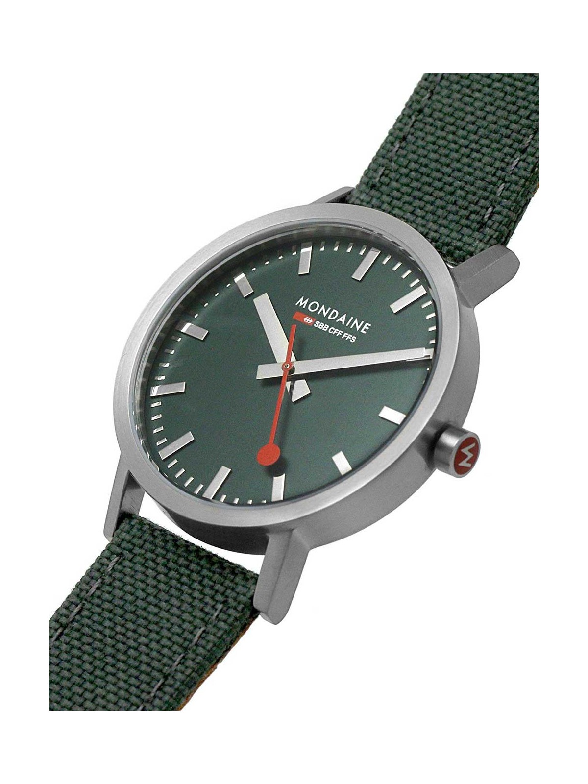 orologio uomo Mondaine A660.30360.60SBF Mens Watch Classic SBB recyc. Textile 40mm 3ATM
