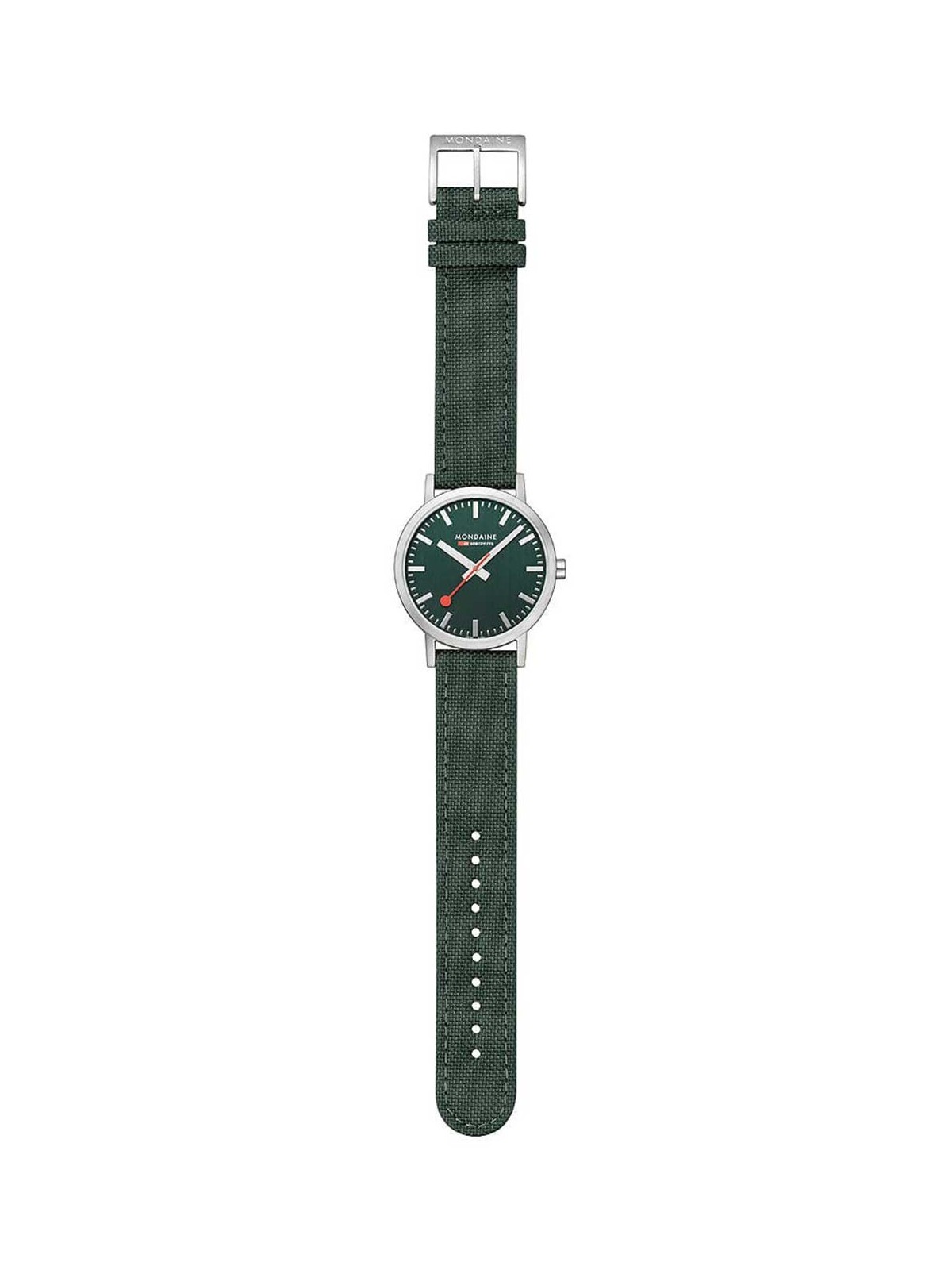orologio uomo Mondaine A660.30360.60SBF Mens Watch Classic SBB recyc. Textile 40mm 3ATM