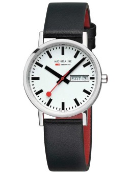 orologio unisex Mondaine A667.30314.11SBBV Classic SBB Day-Date vegan 36mm 3ATM