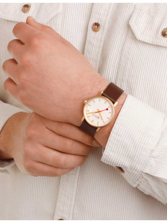 orologio uomo Mondaine MSE.40112.LGV Mens Watch evo2 SBB 40mm 3ATM