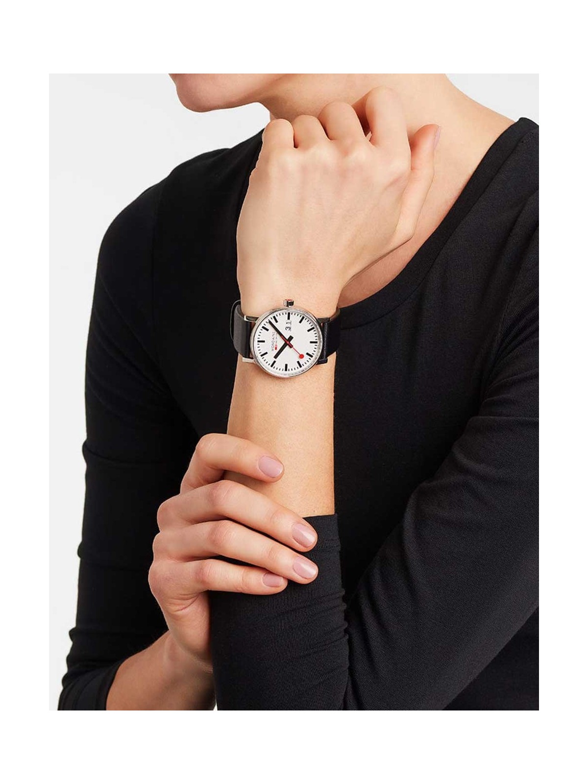 orologio uomo Mondaine MSE.40210.LBV Mens Watch evo2 SBB Big-Date 40mm 3ATM