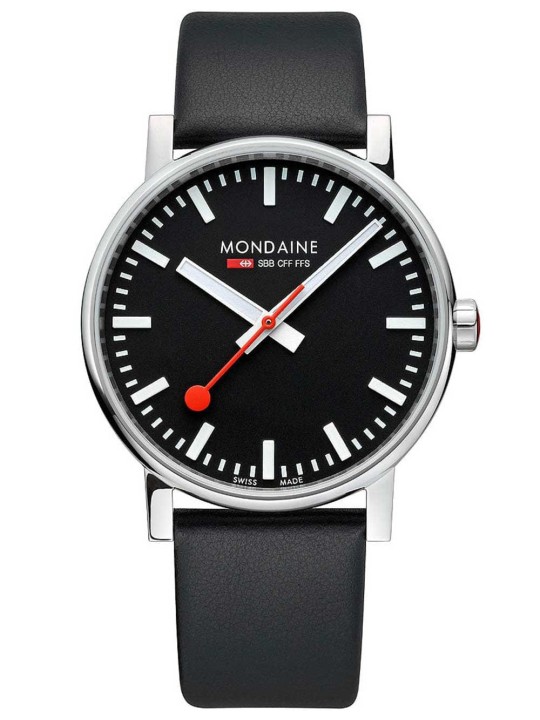 orologio uomo Mondaine MSE.43120.LB Mens Watch evo2 SBB 43mm 3ATM