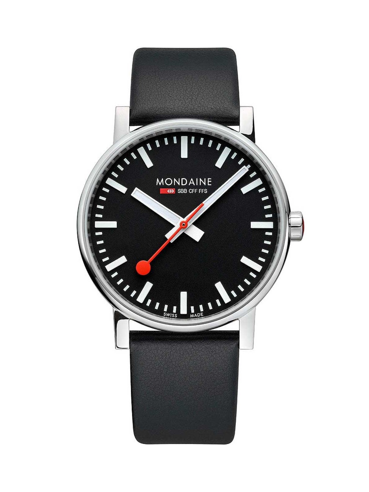 orologio uomo Mondaine MSE.43120.LB Mens Watch evo2 SBB 43mm 3ATM
