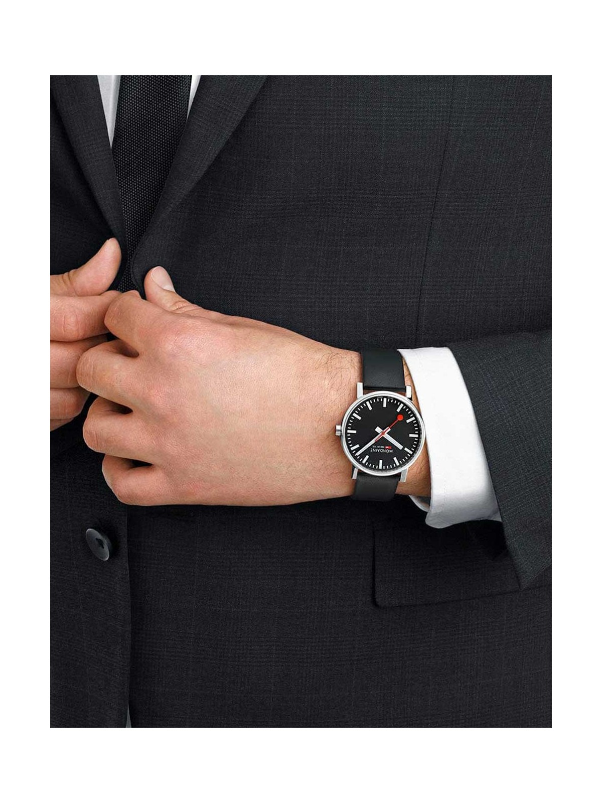 orologio uomo Mondaine MSE.43120.LB Mens Watch evo2 SBB 43mm 3ATM