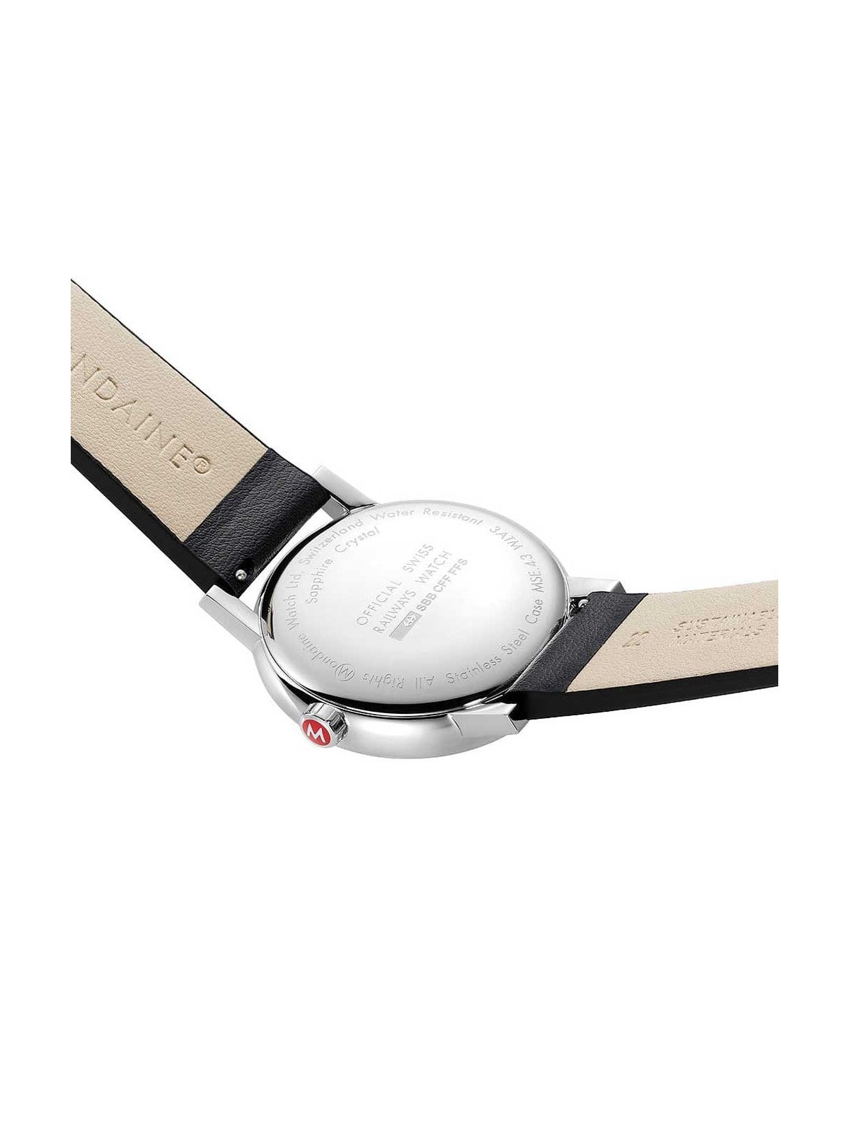 orologio uomo Mondaine MSE.43120.LB Mens Watch evo2 SBB 43mm 3ATM