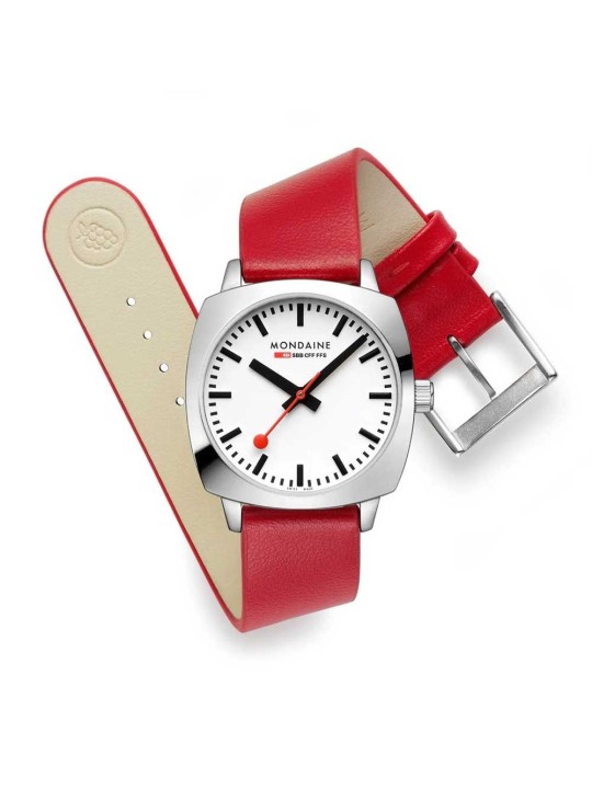 orologio donna Mondaine MSL.31110.LCV Ladies Watch Petite Cushion 31mm 5ATM