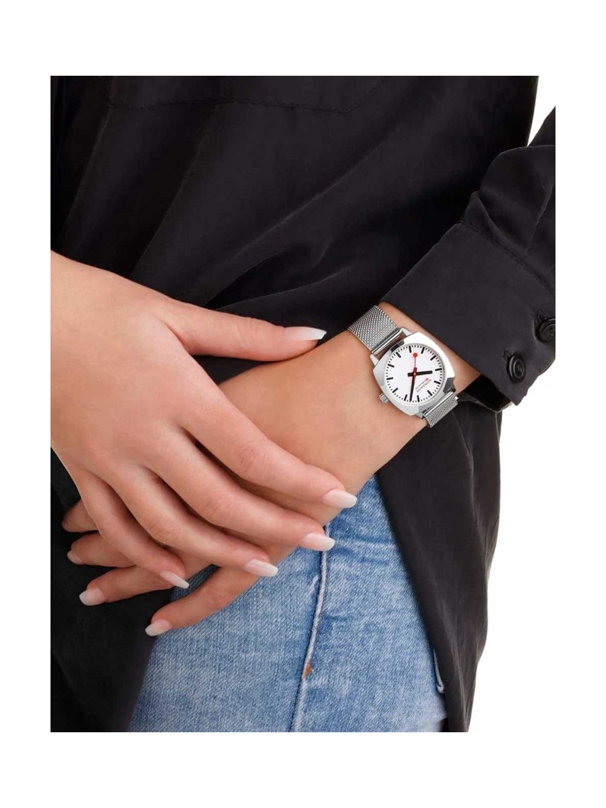 orologio donna Mondaine MSL.31110.SM Ladies Watch Petite Cushion 31mm 5ATM