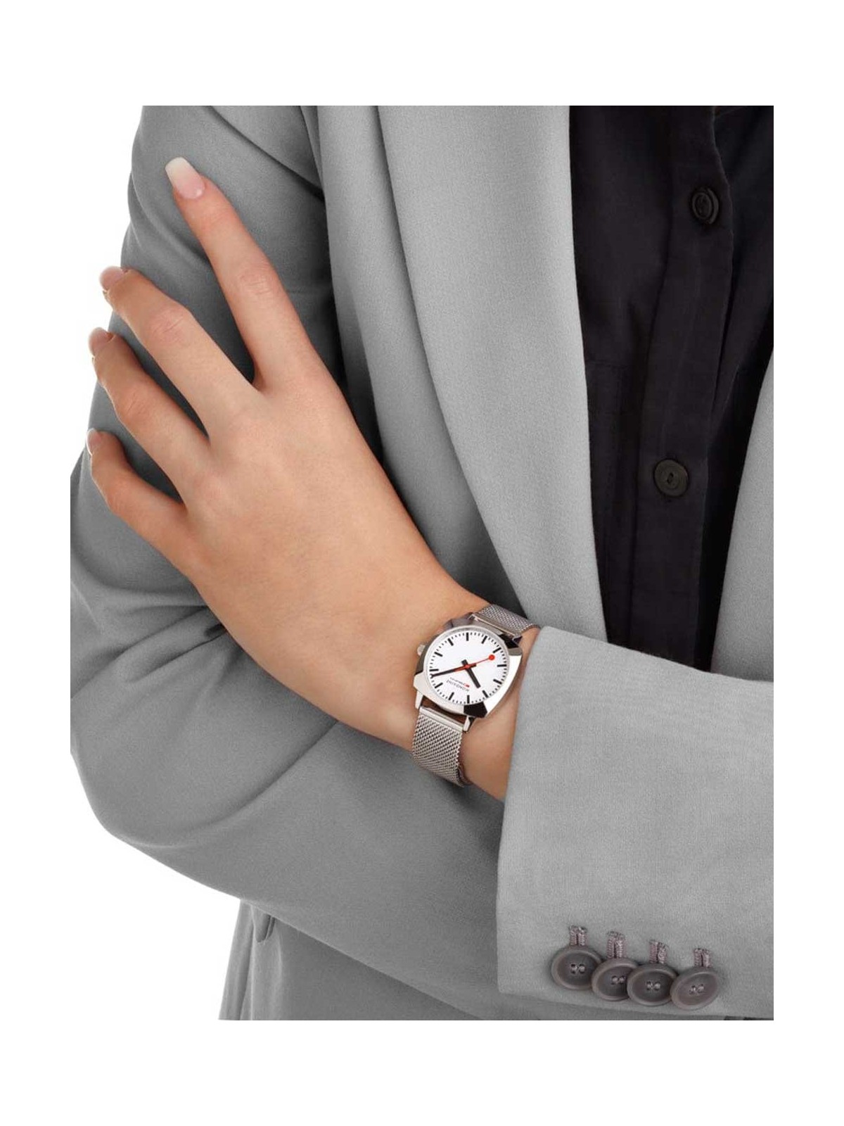 orologio donna Mondaine MSL.31110.SM Ladies Watch Petite Cushion 31mm 5ATM