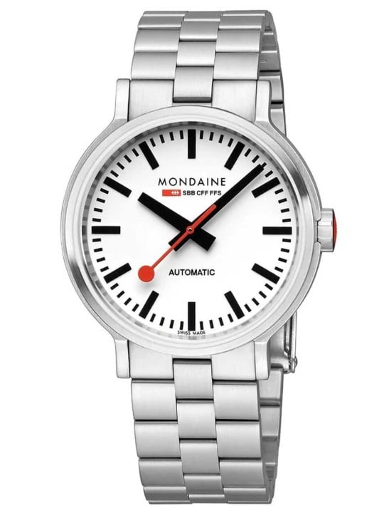 orologio uomo Mondaine MST.4161B.SJ Mens Watch SBB Original Automatic 41mm 3ATM