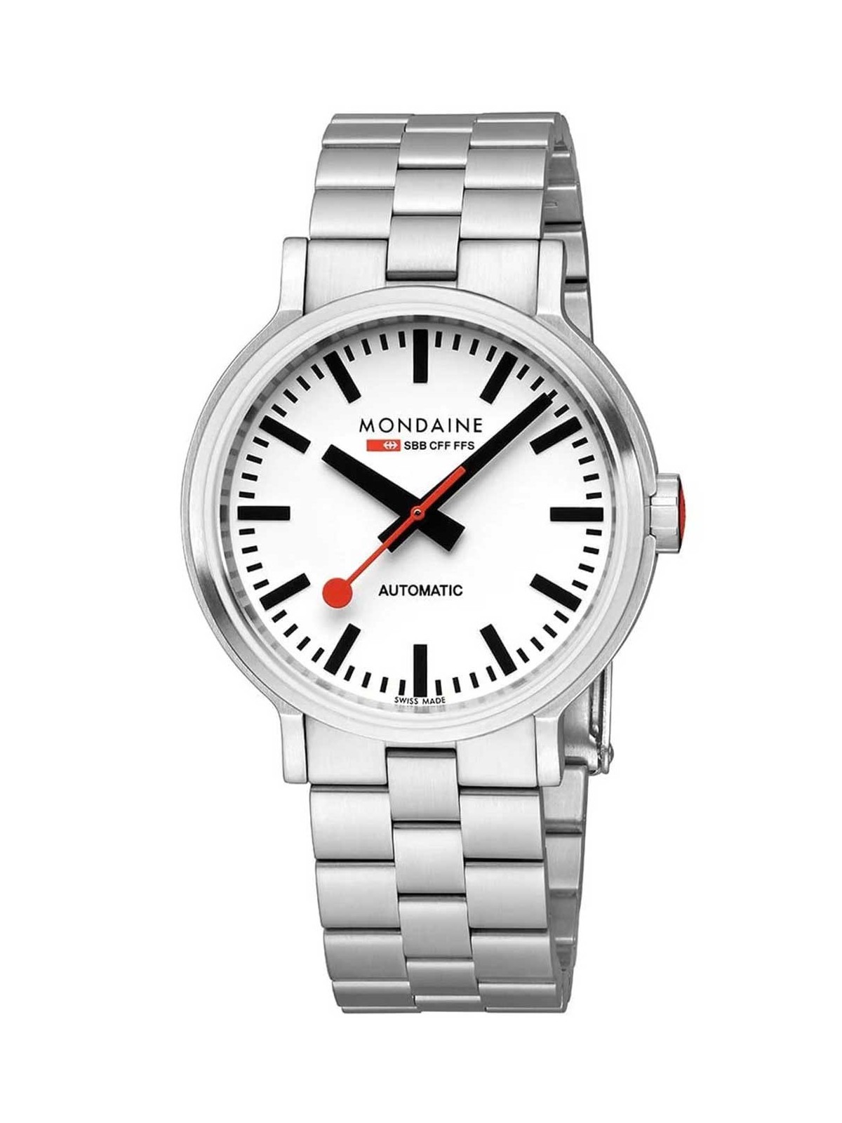 orologio uomo Mondaine MST.4161B.SJ Mens Watch SBB Original Automatic 41mm 3ATM