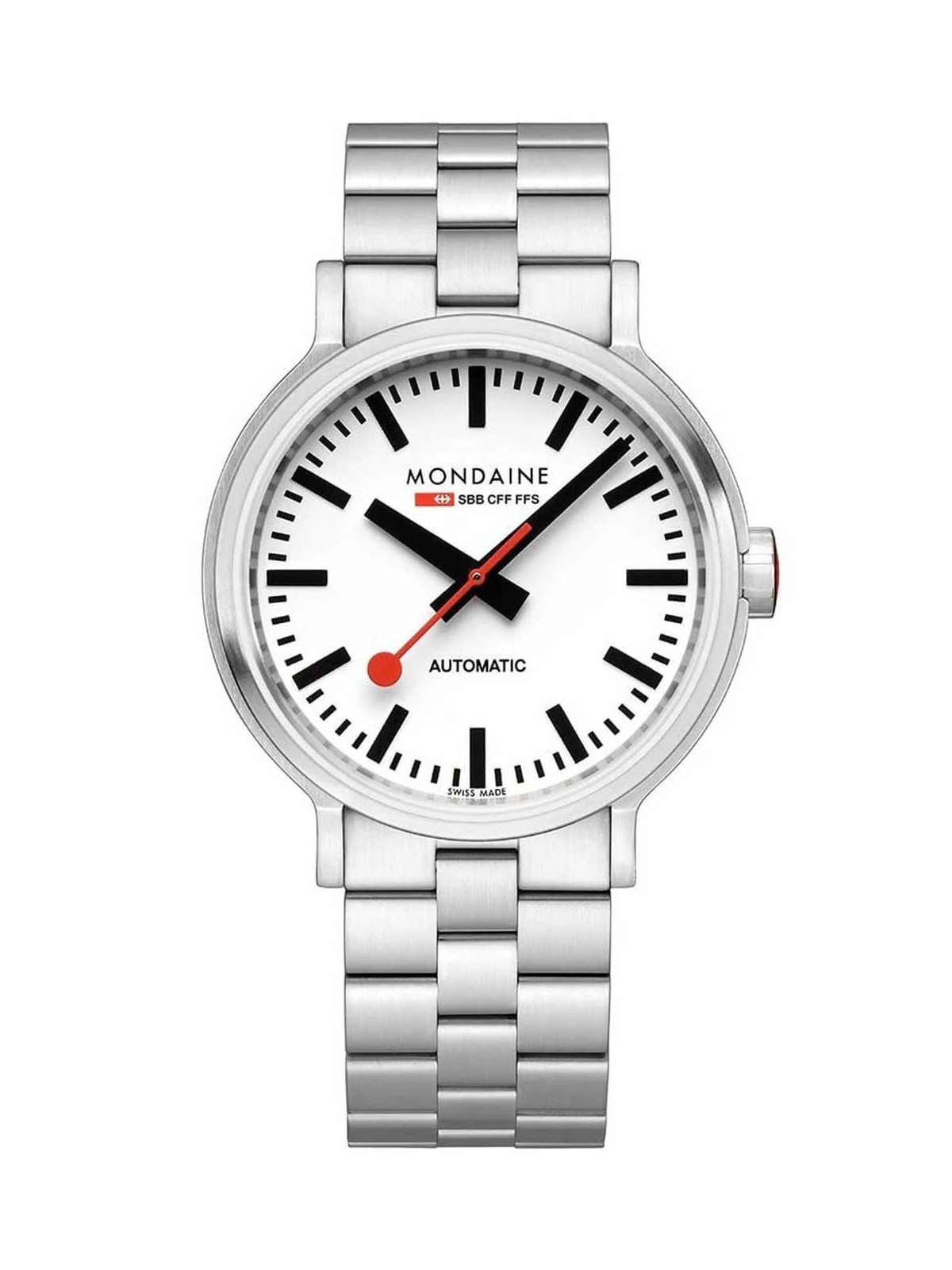 orologio uomo Mondaine MST.4161B.SJ Mens Watch SBB Original Automatic 41mm 3ATM