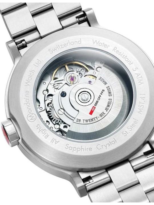 orologio uomo Mondaine MST.4161B.SJ Mens Watch SBB Original Automatic 41mm 3ATM