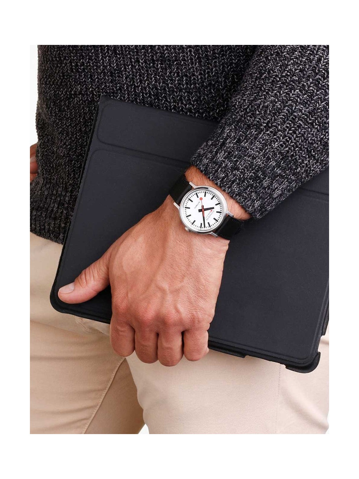 orologio uomo Mondaine MST.4161B.LBV Mens Watch SBB Original Automatic 41mm 3ATM