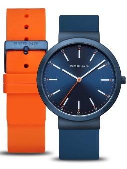 orologio uomo Bering 10141-397 Mens Watch Classic Set + 2. strap 41mm 3ATM