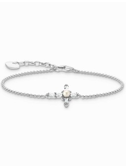 bracciale donna Thomas Sabo A2173-167-14-L19V Silver Bracelet With White Cross Romance